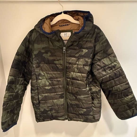 GAP Other - GAP Kids Green Camo Packable Jacket